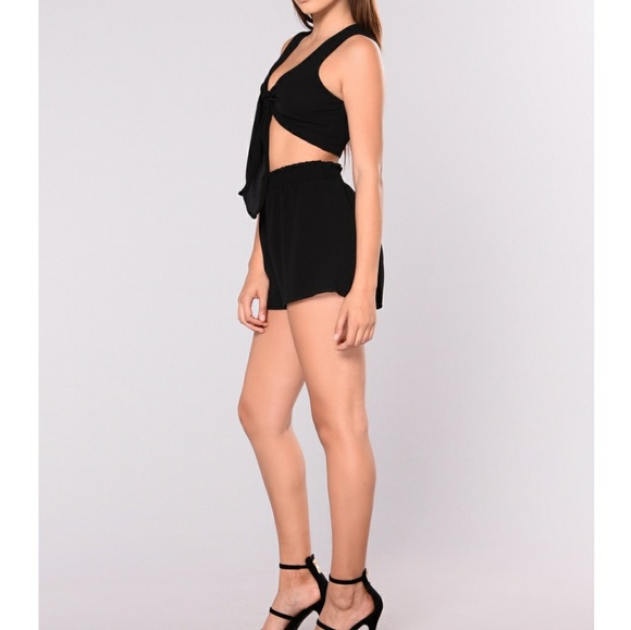 Fashion Nova NWT Black 2 Piece Set - Picture 4 of 4